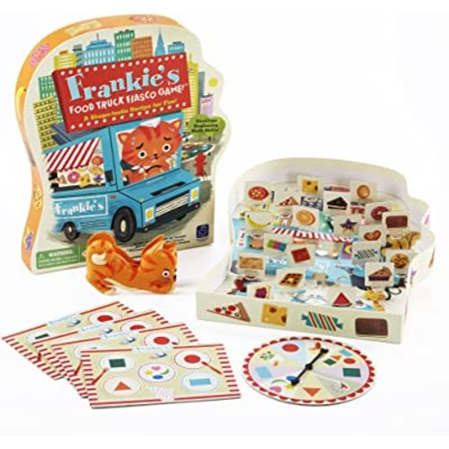 Educational Insights Frankie's Food Truck Fiasco Game, Shape Matching Award-Winning Board Game for Preschoolers & Toddlers, For 2-4 Players, Fun Family Game for Kids Ages 4+
