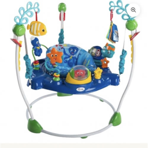 Neptune Ocean Jumper with 360° Swivel, 4 Heights, Removable Toys