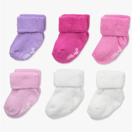 Little Me baby-girls 6 Pack Variety Socks