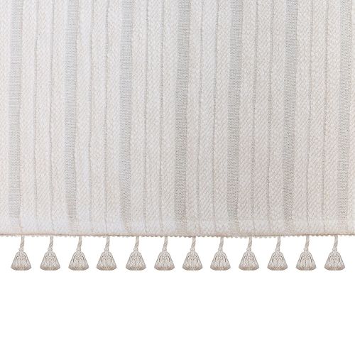 Natural Boho Fringe Crib Skirt