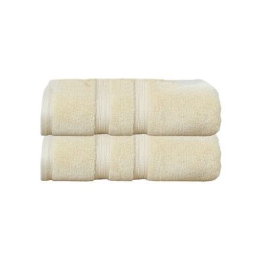 Elegance Essentials 550GSM 100% Cotton Zero Twist Super Absorbent Bath Towel (Set of 2) - 27"x54", Yellow