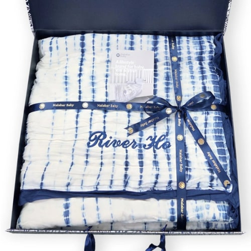Malabar Baby Kyoto Blue Baby Quilt