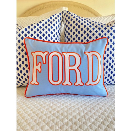 Custom Name Dorm Pillow Cover