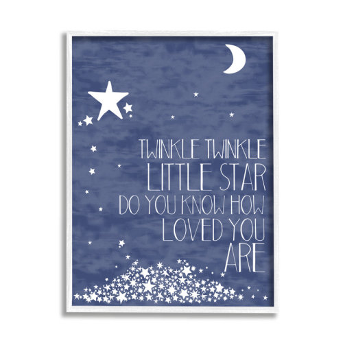 Viv + Rae™ Gupton Twinkle Little Star Textual Art & Reviews | Wayfair