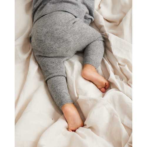 Washable Cashmere Leggings in Heather Grey