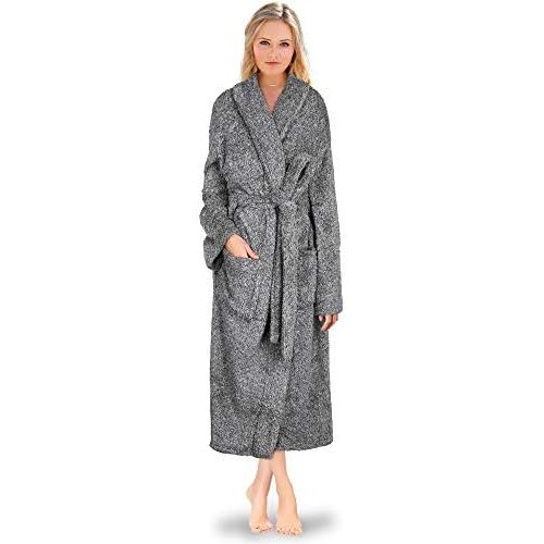 PAVILIA Premium Womens Plush Soft Robe Fluffy, Warm, Fleece Sherpa Shaggy Bathrobe