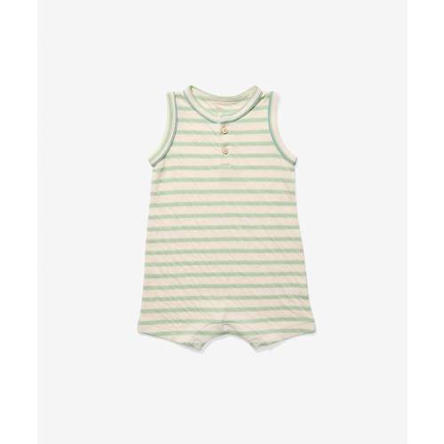 Lachlan Romper, Kiwi Stripe
