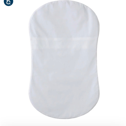 HALO - Bassinest Fitted Sheet | 100% Organic Cotton -White - white ,