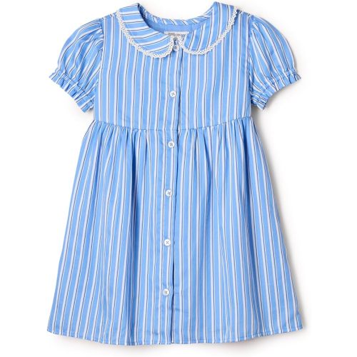 Amazon Essentials x Sofia Grainge Toddler and Baby Girls' Cotton Sateen Dress with Collar