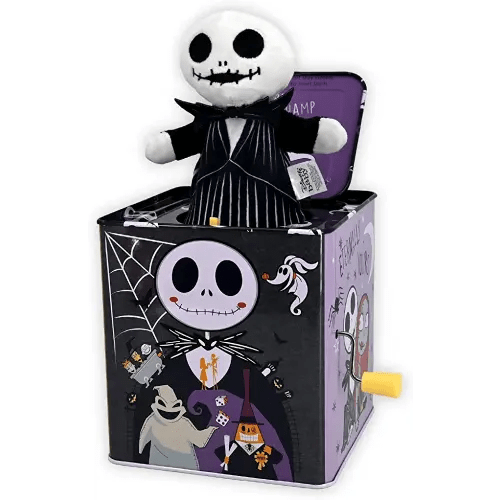 KIDS PREFERRED Disney Baby The Nightmare Before Christmas Jack Skellington Classic Jack in The Box Musical Toys for Babies and Toddlers, 5 Inches