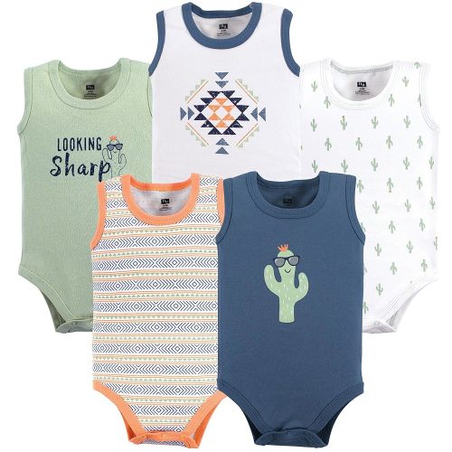 Hudson Baby Unisex Baby Cotton Sleeveless Bodysuits