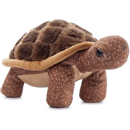 The Petting Zoo Tortoise Stuffed Animal Plushie, Gifts for Kids, Wild Onez Farm Animals, Tortoise Plush Toy 9 Inches