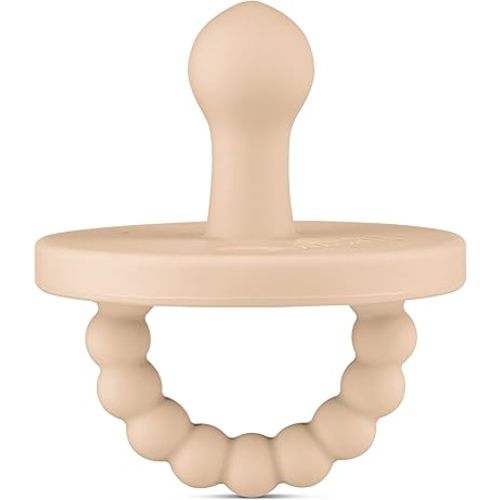 Ryan & Rose Cutie PAT Pacifier Teether (Bulb, Tan)