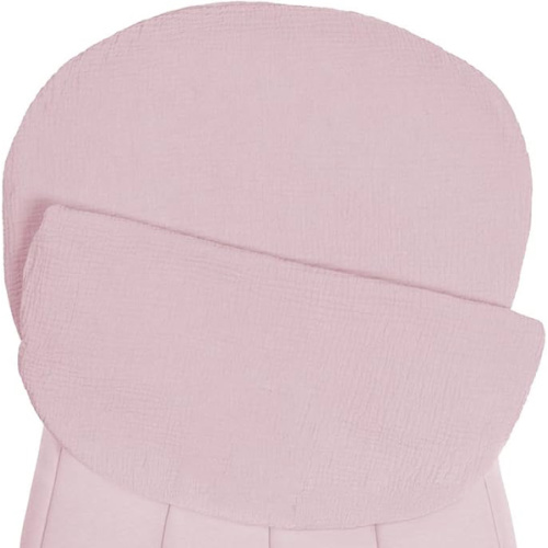 Snuggle Me Organic Infant Lounger Curve Muslin Cover - Petal