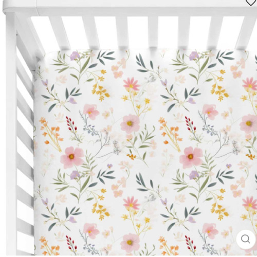 Winnie's Wildflowers Crib Sheet | Caden Lane