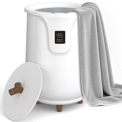 Towel Warmer Bucket,20L Large Towel Warmers for Bathroom and Spa,Auto Shut-Off & Adjustable Timer for 20/40/60/90 mins,Hot Towel Warmer with Fragrance Disc,Gift for Him & Her,Blankets