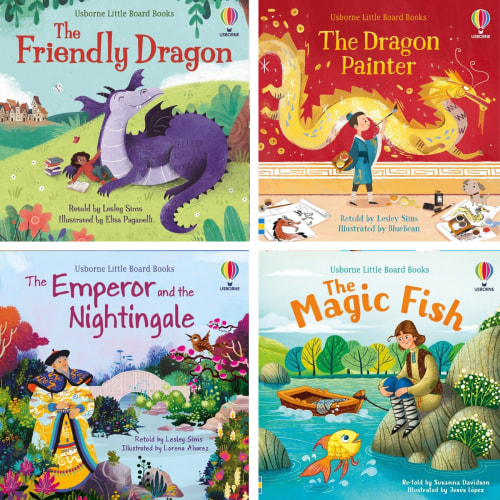Little Board Book Set : The Dragon Painter; The Friendly Dragon; The Magic Fish; The Emperor And The Nightingale (Board Book Collection)