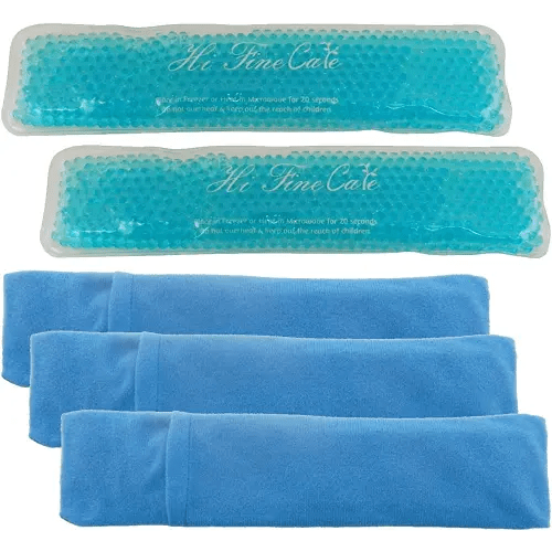 Perineal Cooling Pad, Postpartum Cold Packs Gel Bead Ice Pack Cold Therapy for Women After Pregnancy and Delivery, 2 Ice Pack and 3 Cover (Blue Gel Bead Ice Pack)