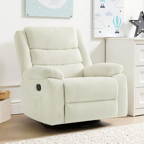 Latitude Run® 360°&nbsp;swivel Rocker Oversized Recliner Chair Nursery & Reviews | Wayfair