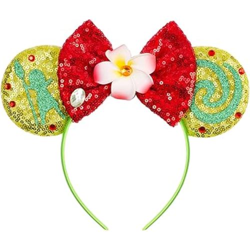 MADO Floral Mouse Ears Headband for Women, Girls, and Boys