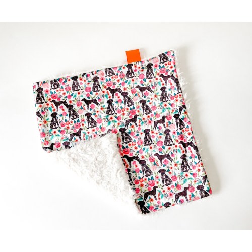 Dream Lovie. Security Blanket. Personalized Lovey. Faux Fur Lovey. German Shorthair Pointer. Mini Baby Blanket. Minky Lovie.Baby Shower Gift