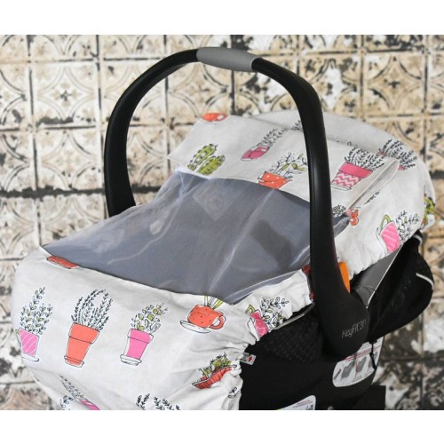 Sun and Bug Cover for Baby - Cactus Design