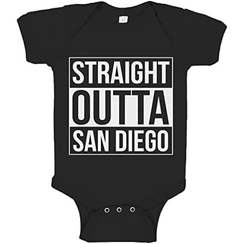 Baby Romper Straight Outta San Diego 100% Cotton Infant Bodysuit