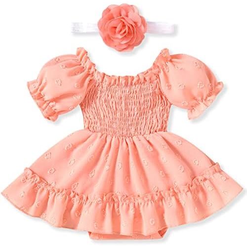 Infant Baby Girls Smocked Dress