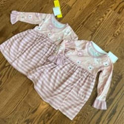 New Bestaroo twin dresses 2T-twirl-lions