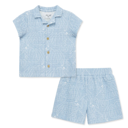 Focus Kids Seaside Button Down Set (3M-12M)