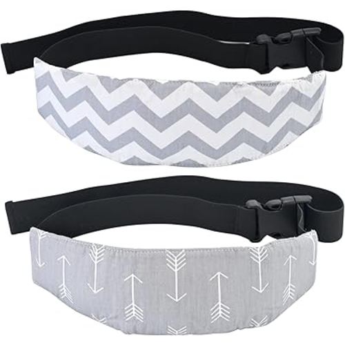 Luckyiren Head Support for Baby Car Seat, Straps with Pillow Support Band, Neck Relief Headrest for Stroller, Slumber Sling Sleep Positioner for Toddler Infants Child Children Kids