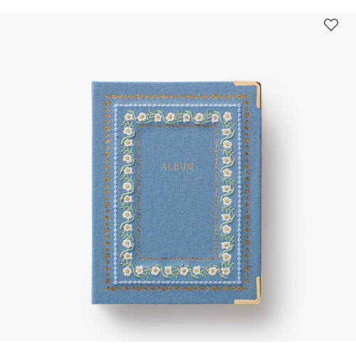 Embroidered Small Photo Album - Delphine