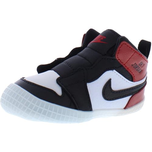 Jordan Air Jordan 1 Crib Bootie - Black / Black / Varsity Red / White