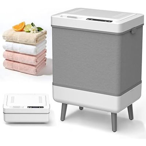 Towel Warmer for Bathroom, 35L Dryer & Heating 2 in 1 Large Towel Warmer Bucket with Aromatherapy, Temperature & Timer, Foldable Storage, Fits 3 45"x70" Towels and Blankets, Auto Shut Off