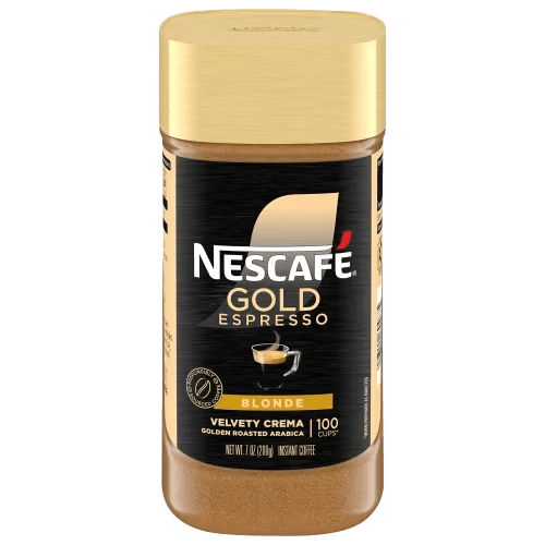 NESCAFÉ Gold Espresso Instant Coffee, Blonde, Mild Roast, 7 oz