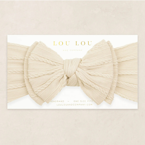 Cable Knit Headband - Oat