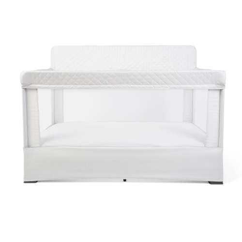 Baby Delight Lunaire Full Size Mesh Baby Crib & Playard, Driftwood Grey