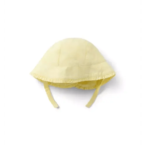Baby Light Yellow Baby Ruffle Sun Hat by Janie and Jack