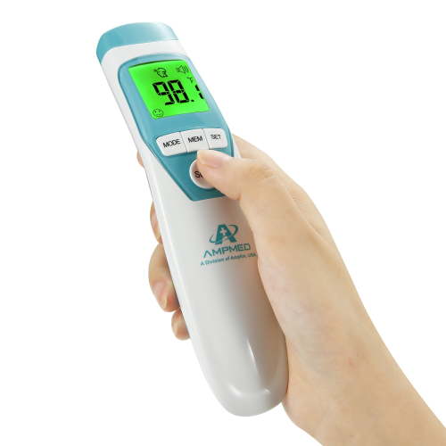 Amplim Digital No-Touch Forehead Thermometer for Adults and Kids, Non-Contact Baby Fever Thermometer HSA/FSA Eligible