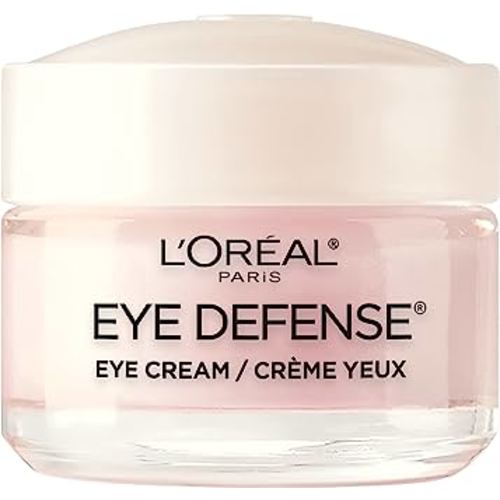 L'Oreal Paris Dermo-Expertise Eye Defense Eye Cream with Caffeine and Hyaluronic Acid, For All Skin Types, 0.5 oz