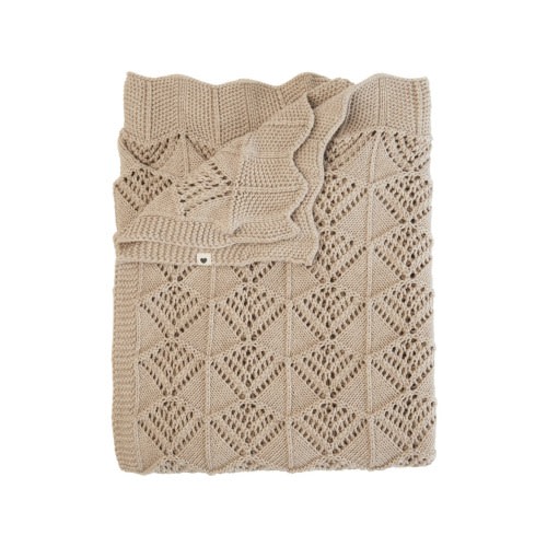 Organic Cotton Wavy Knit Baby Blanket
