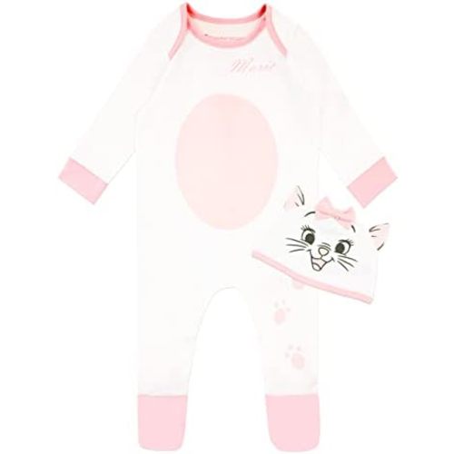 Disney Girls' Footies and Hat Marie