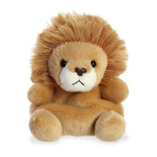 Aurora Mini Leno Lion Palm Pals Adorable Stuffed Animal Brown 4.5"