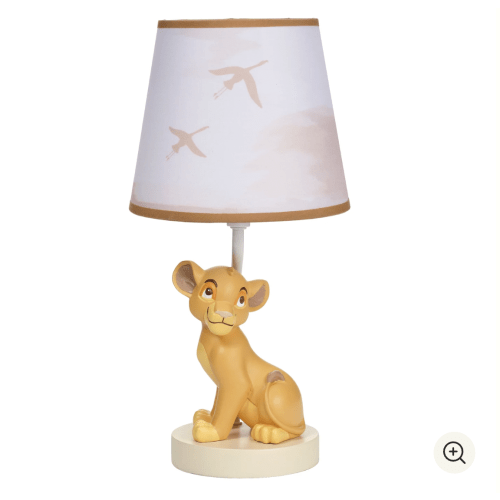 Disney Baby Lion King Safari Custom Hand-Painted Lamp with Shade – Lambs & Ivy