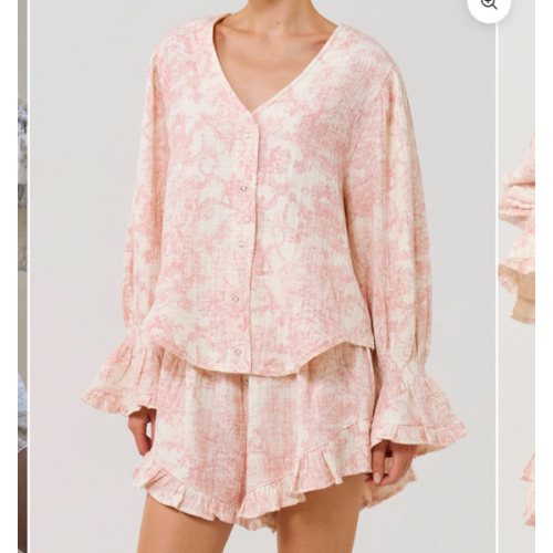 LUXE RUFFLED MUSLIN SET