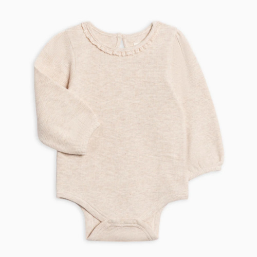 Langley Waffle Knit Lace Neckline Bodysuit