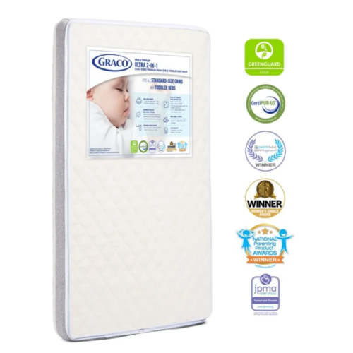 Graco Ultra Premium 2-in-1 Crib and Toddler Bed Mattress