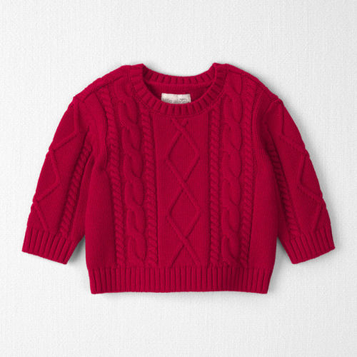 Baby Organic Cotton Cable Knit Sweater | Carter’s Oshkosh Canada