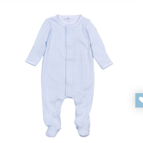Peek-A-Boo Wishes Footie – Light Blue
