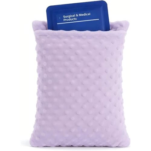 Hysterectomy Recovery Pillow with Hot/Cold Pack Pocket - Abdominal Surgery Recovery Pillow for Women, C-Section & Tummy Tuck Must Haves, Post Op Support Cushion (Light Purple)